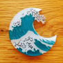Kimchi & Coconut : Great Wave Brooch