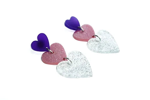 LaliBlue : Love : Heart earrings