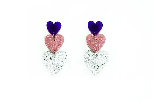 LaliBlue : Love : Heart earrings