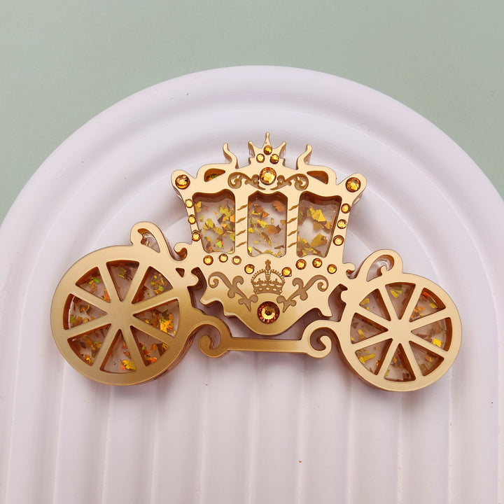 Hello Crumpet : Golden State Carriage brooch