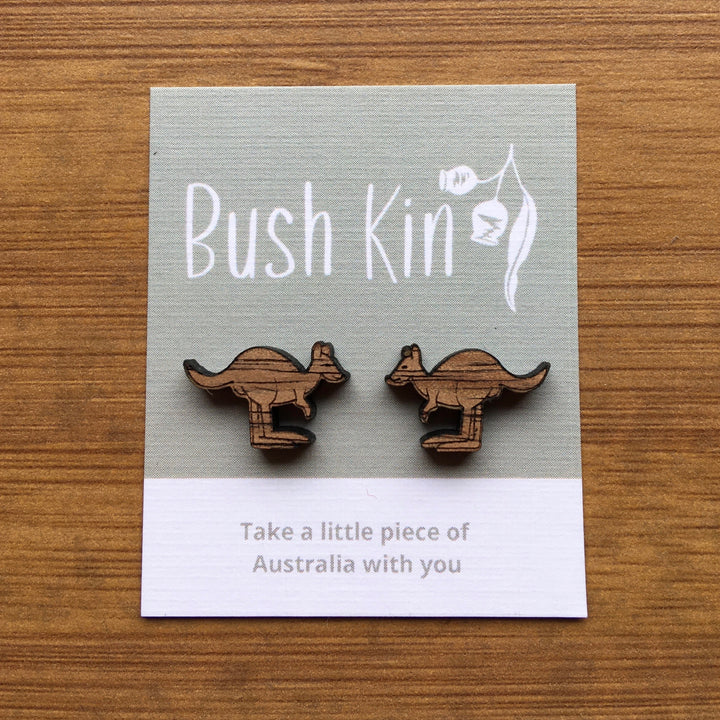 Bush Kin : Kangaroo Earrings