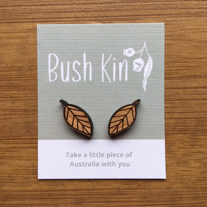 Bush Kin : Leaf Earrings
