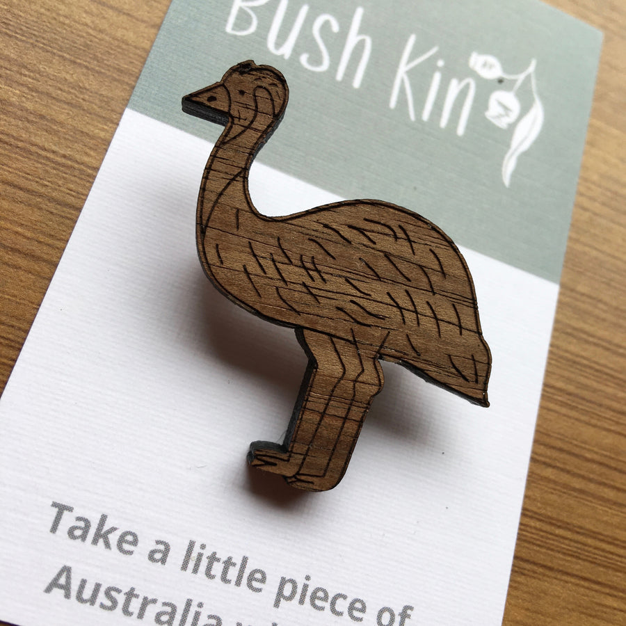Bush Kin : Emu Brooch