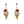 LaliBlue : Love : Ice cream cone earrings [PRE-ORDER]