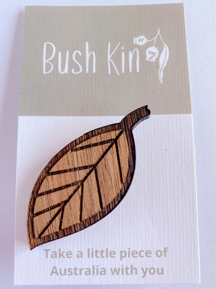 Bush Kin : Leaf Brooch