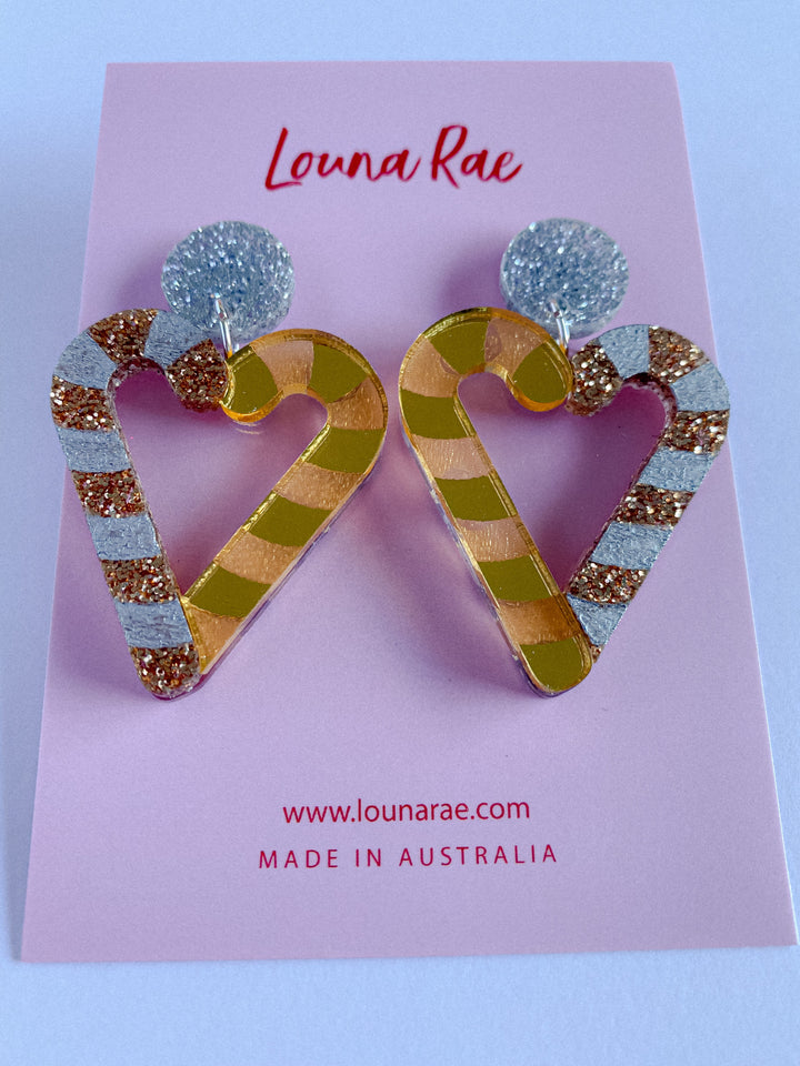 Louna Rae : Love Candy Cane Dangle Earrings [LUCKY LAST!]