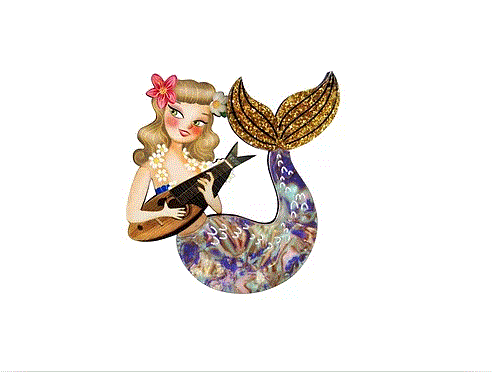 LaliBlue :  Tiki : Mermaid Brooch