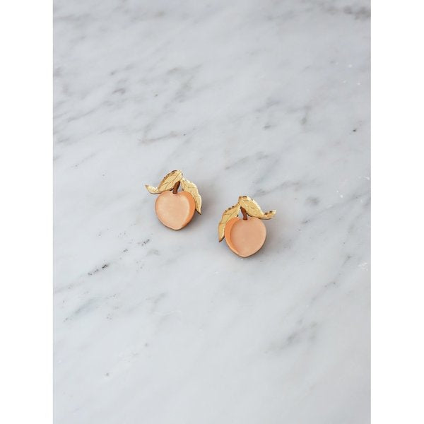 Wolf & Moon : Mini Peach Stud Earrings