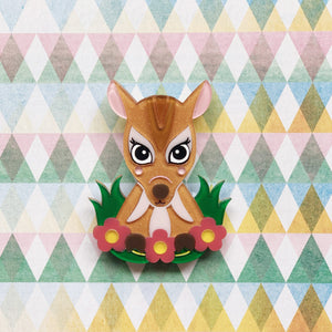 She Loves Blooms : Sri the Quick-Witted Mouse Deer Brooch