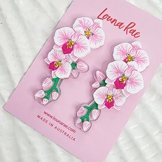 Louna Rae : Orchid Earrings - 001