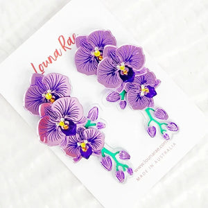 Louna Rae : Orchid Earrings - 003