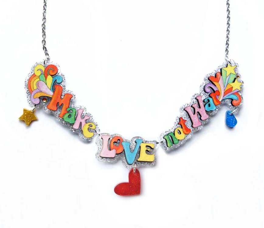 LaliBlue : Solidarity Collection : Not war Necklace