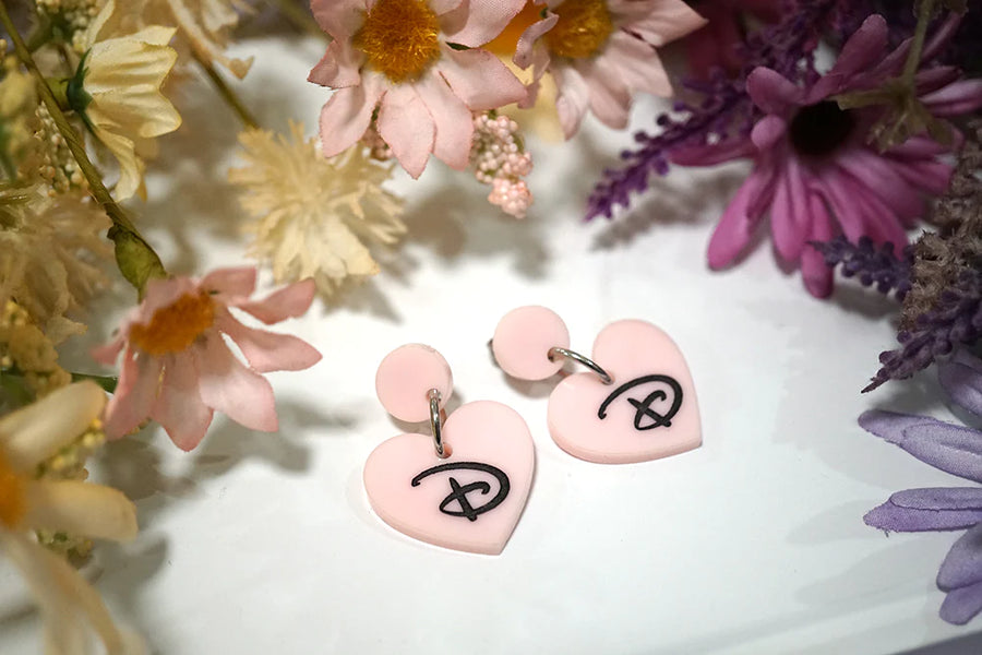 Lost Kiwi Designs : Pastel Magic Heart Earrings