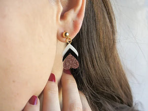 LaliBlue : Love : Petal Heart earrings