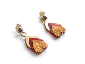 LaliBlue : Love : Petal Heart earrings