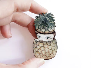 LaliBlue : Nature : Pineapple Brooch