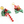 LaliBlue :  Christmas : Poinsettia and candy earrings [PRE-ORDER]