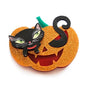 LaliBlue : Pumpkin with Kitten Brooch