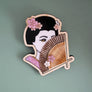 Lost Kiwi Designs : Sakura Geisha Brooch [LUCKY LAST!]