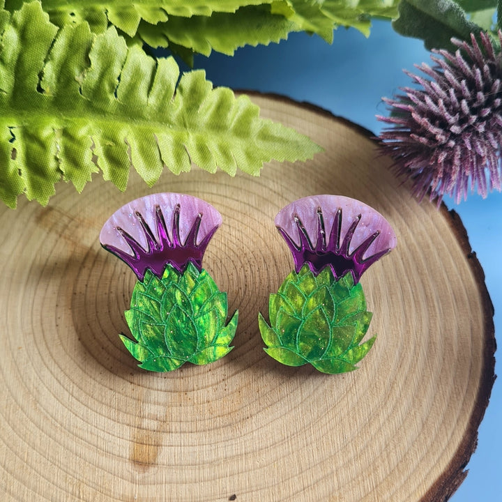 Cherryloco : Floral Collection : Thistle Studs