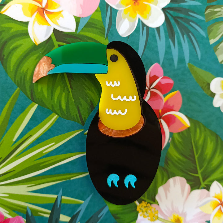 Bright and Bubbly : Tropical Jungle : Tag the Toucan Brooch