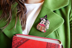 LaliBlue : Halloween : Witch with owl brooch [PRE-ORDER]