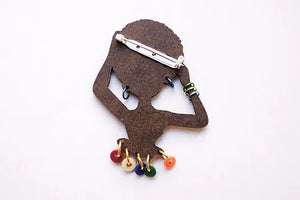 LaliBlue :  World Day : Day of Afro Culture brooch [PRE-ORDER]