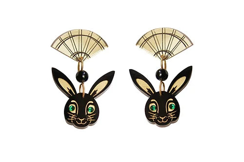 LaliBlue :  World Day : Chinese Year of the Rabbit Earrings