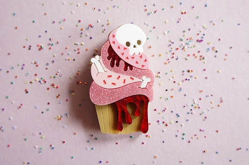 LaliBlue : Halloween : Zombie Muffin Brooch [PRE-ORDER]
