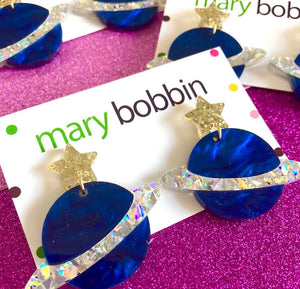 Mary Bobbin : Solar Sista Dangles – Blue