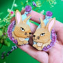 Cherryloco : Scottish Wildlife : Mountain hare earrings