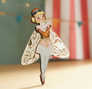 LaliBlue : Circus Freaks : Butterfly woman brooch