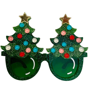 Lipstick & Chrome : Feelin' Pine Tacky Christmas Glasses Brooch [PRE-ORDER]