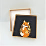 Cherryloco : Autumn : Fox and Cub Brooch
