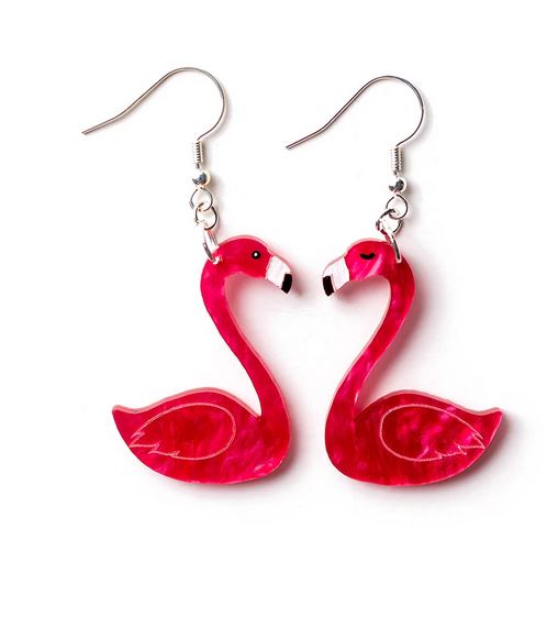Martinis & Slippers : Flamingo Earrings