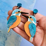 Cherryloco : Scottish Wildlife : Kingfisher earrings