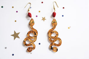 LaliBlue : Circus Freaks : Snake earrings