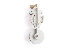 LaliBlue : Circus Freaks : Monkey on unicycle brooch [PRE-ORDER]