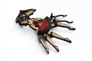 LaliBlue : Circus Freaks : Spider woman brooch