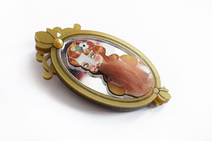 LaliBlue : Circus Freaks : Bearded woman brooch (able to order on request)