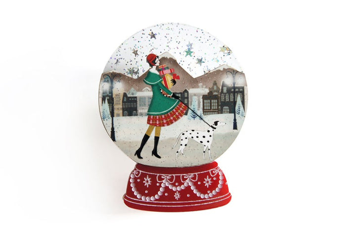 Laliblue : Christmas : Shopping Snow Globe Brooch [LUCKY LAST!]