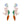 LaliBlue : Easter : Easter Bunny Earrings with Carrot and Egg