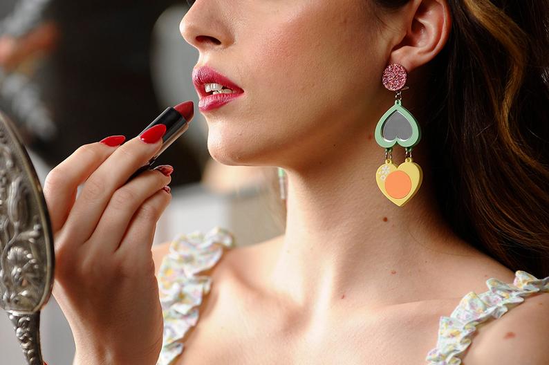 LaliBlue : Wonderful 50's : Make up Earrings