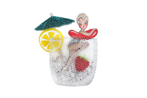 LaliBlue : Wonderful 50's : Pin up cocktail brooch [PRE-ORDER]