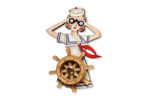 LaliBlue : Wonderful 50's : Pin up Sailor brooch