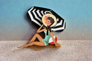 LaliBlue : Wonderful 50's : Beach Girl Brooch [PRE-ORDER]