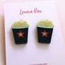 Louna Rae : Black Popcorn Studs [LUCKY LAST!]
