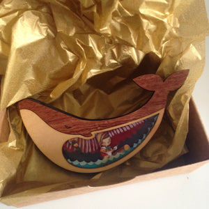 LaliBlue :  Fairytales : Pinocchio whale Brooch