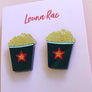 Louna Rae : Black Popcorn Studs [LUCKY LAST!]