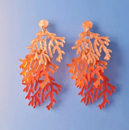 Cherryloco : Seaweed charm dangle earrings
